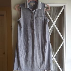 MICHAEL Michael Kors Sleeveless Gray Cotton Dress